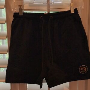 Kids Black Drawstring Shorts